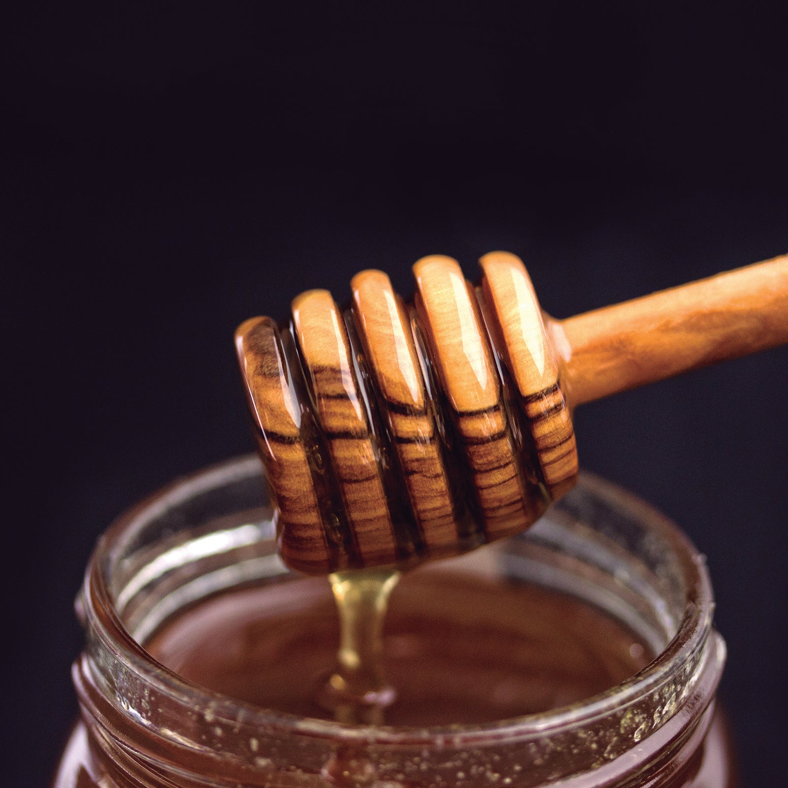 Berard Olive Wood 6-Inch Honey Dipper