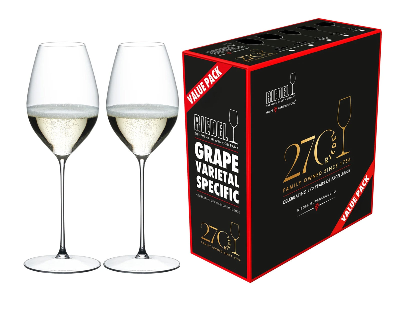 Riedel Superleggero Champagne 2 Piece Wine Glass Set