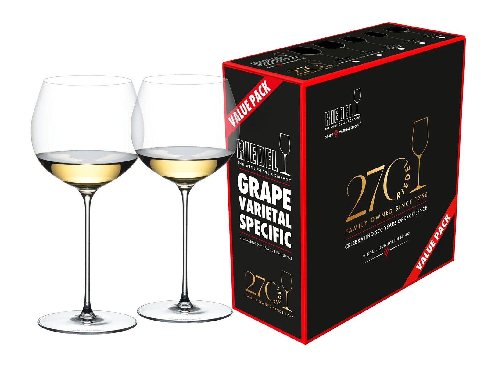 Riedel Superleggero Chardonnay 2 Piece Wine Glass Set