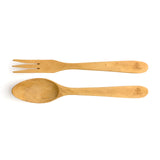 Berard Contour 12-Inch Olive Wood Salad Servers, 2 Piece Set