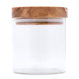 Berard Glass Storage Jar With Olive Wood Lid, 13.5-ounce