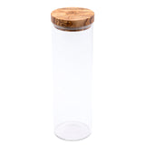 Berard Glass Storage Jar With Olive Wood Lid, 50-ounce