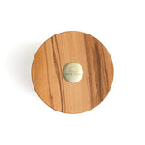 Berard France Olive Wood & Concrete Salt Keeper Box