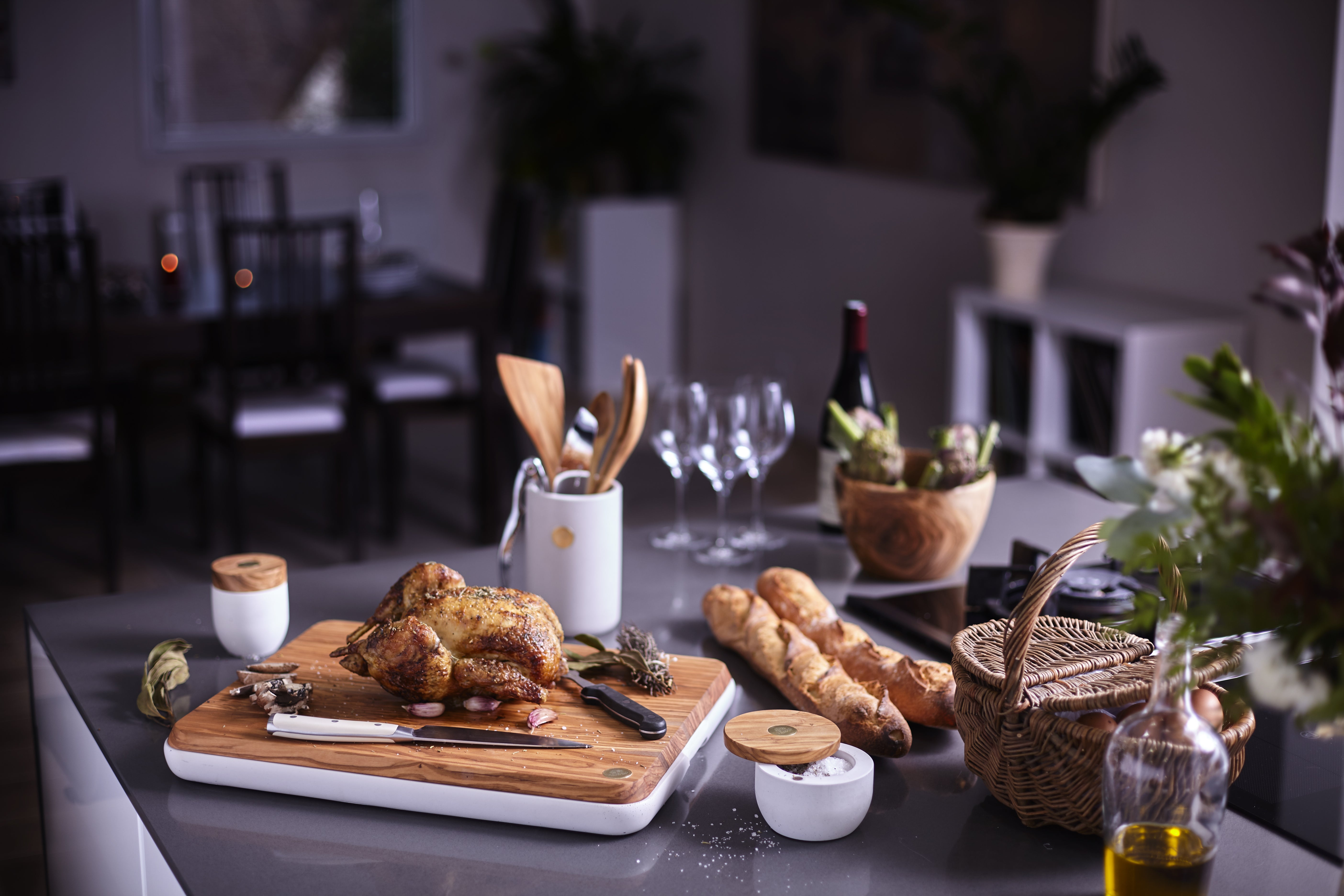 Berard Round Salt Keeper Millenari Gray