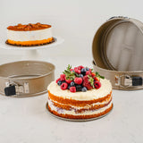 Cuisipro Nonstick 8-Inch Springform Pan with Wave Pattern, Champagne