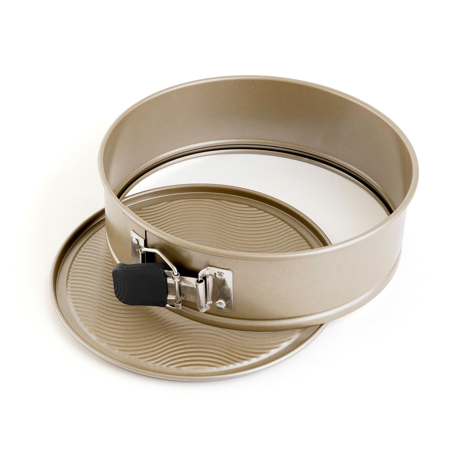 Cuisipro Nonstick 9-Inch Springform Pan with Wave Pattern, Champagne