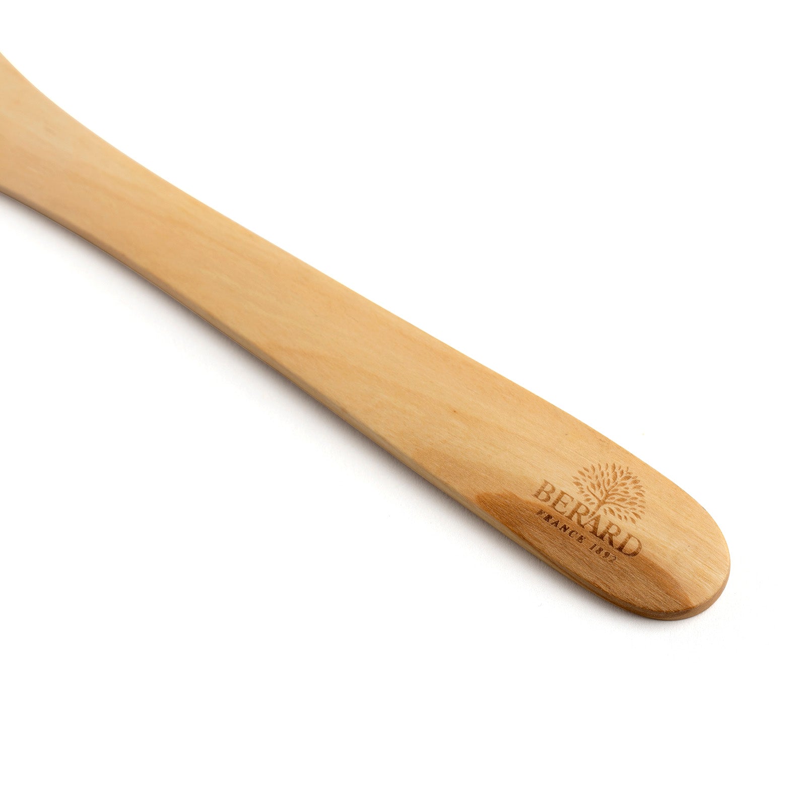 Berard Contour Olive Wood Curved Slotted Spatula, 12-Inch