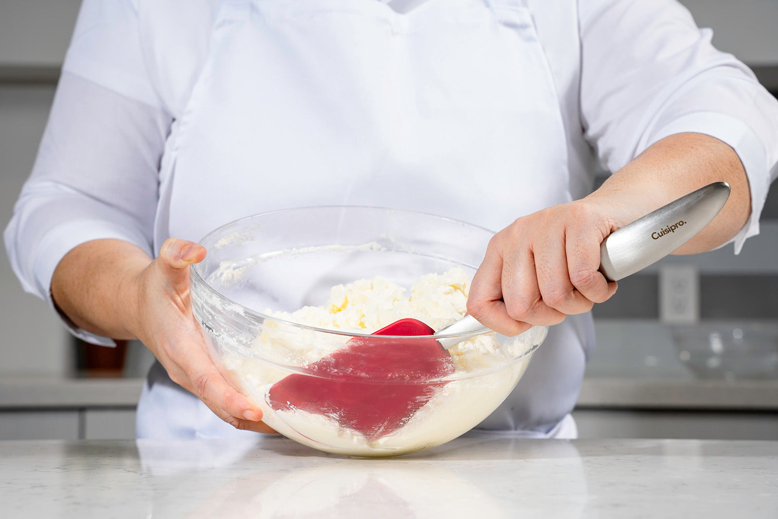 Cuisipro Silicone and Stainless Steel 11.5-Inch Spatula, Red