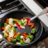 Cuisipro Silicone and Stainless Steel 11.5-Inch Spoon, Red