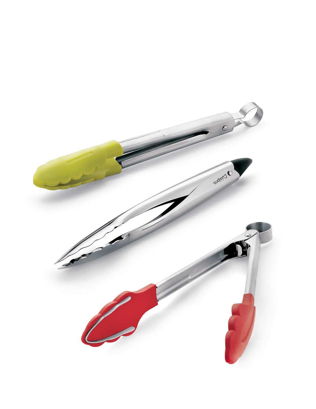 Cuisipro 9.5 Inch Stainless Steel Locking Tempo Tongs