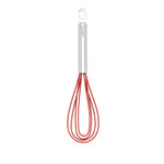 Cuisipro 8-Inch Silicone Flat Whisk, Red