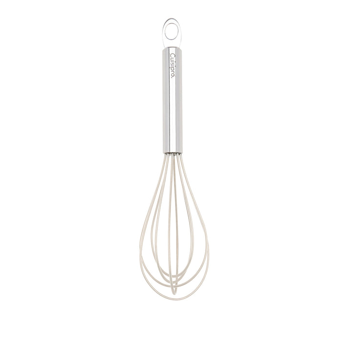 Cuisipro 8-Inch Stainless Steel and Silicone Egg Whisk, Frosted