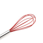 Cuisipro 10 Inch Silicone Egg Whisk, Red