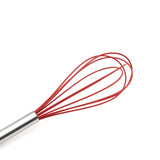 Cuisipro 10 Inch Silicone Egg Whisk, Red