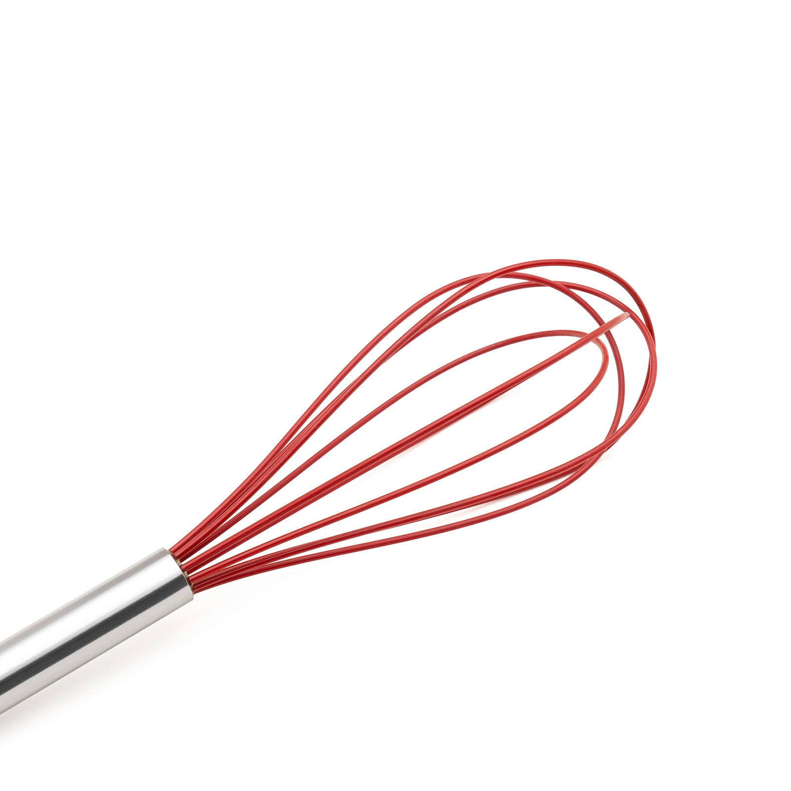 Cuisipro 10 Inch Silicone Egg Whisk, Red
