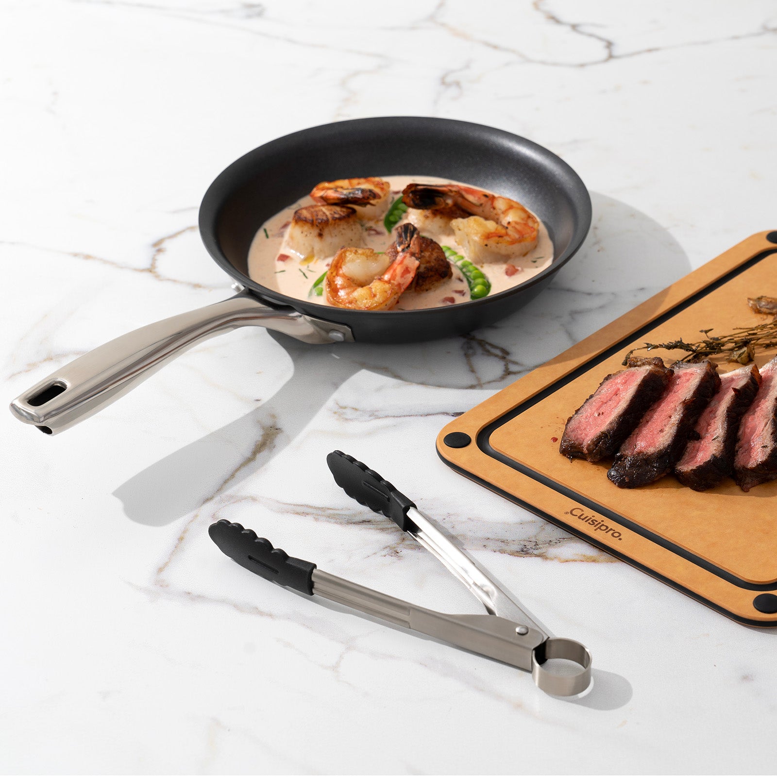 Cuisipro Silicone Mini Tongs, Black