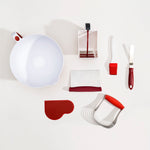 Cuisipro 5.25 Inch Deluxe Pastry Blender, Red