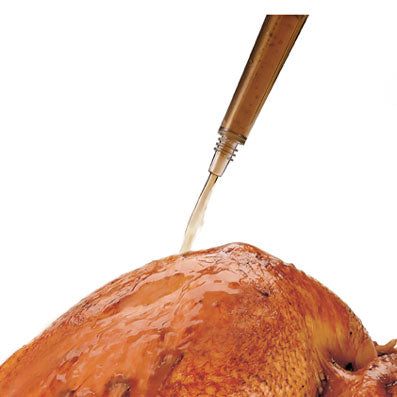 Cuisipro 2-in-1 Baster With Silicone Brush Head and Shower Attachment, Black