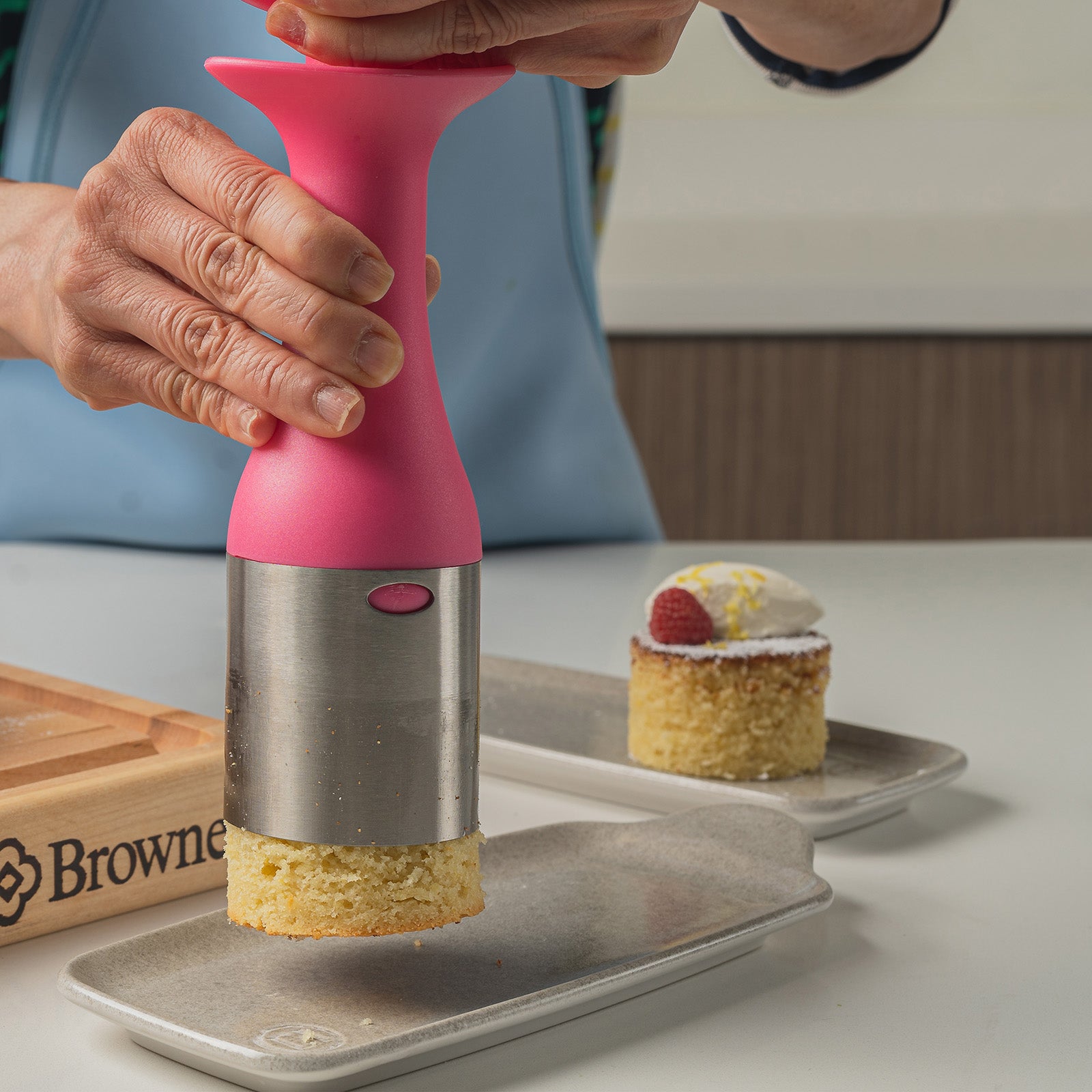 Cuisipro Scoop And Stack Cylinder Shaped Ice Cream Scoop, Pink