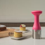 Cuisipro Scoop And Stack Cylinder Shaped Ice Cream Scoop, Pink