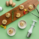 Cuisipro Scoop And Stack Cylinder Shaped Ice Cream Scoop, White