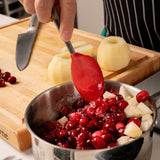 Cuisipro 8-Inch Silicone Piccolo Solid Spoon, Red