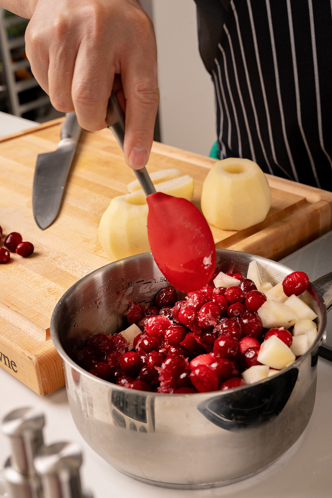 Cuisipro 8-Inch Silicone Piccolo Solid Spoon, Red