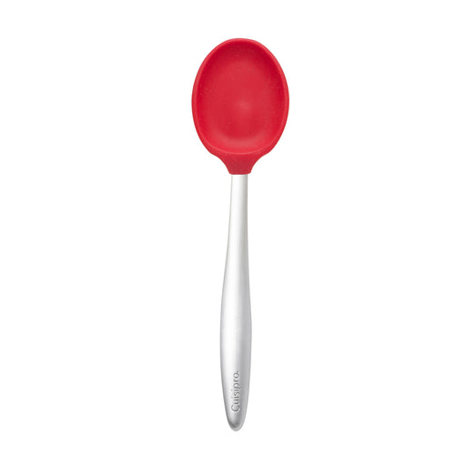 Cuisipro 8-Inch Silicone Piccolo Solid Spoon, Red