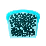 Cuisipro Pack-It Silicone Reusable Storage Bag, 800ml/27oz, Aqua