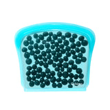 Cuisipro Pack-It Silicone Reusable Storage Bag, 800ml/27oz, Aqua
