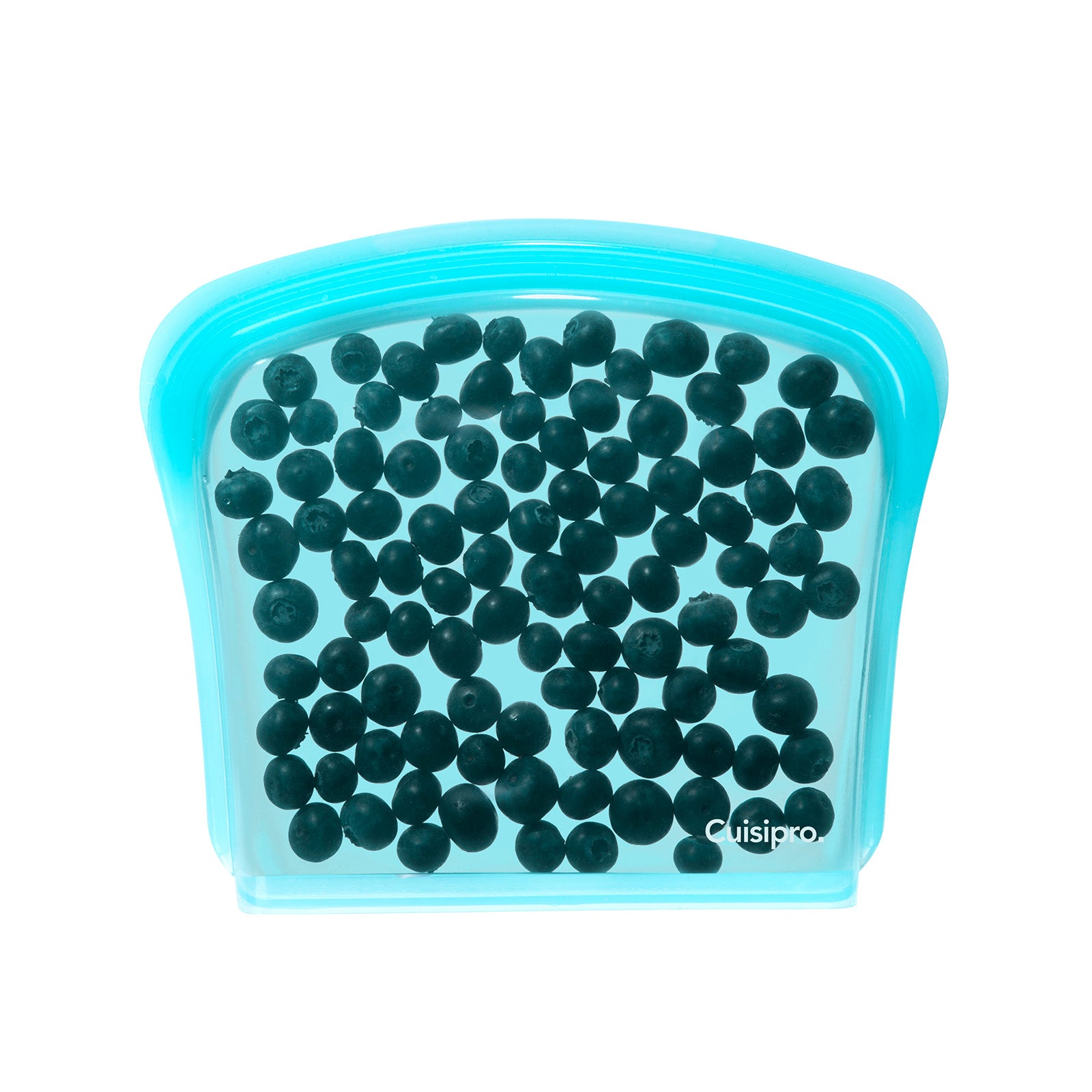 Cuisipro Pack-It Silicone Reusable Storage Bag, 800ml/27oz, Aqua
