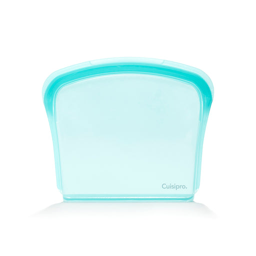 Cuisipro Pack-It Silicone Reusable Storage Bag, 800ml/27oz, Aqua