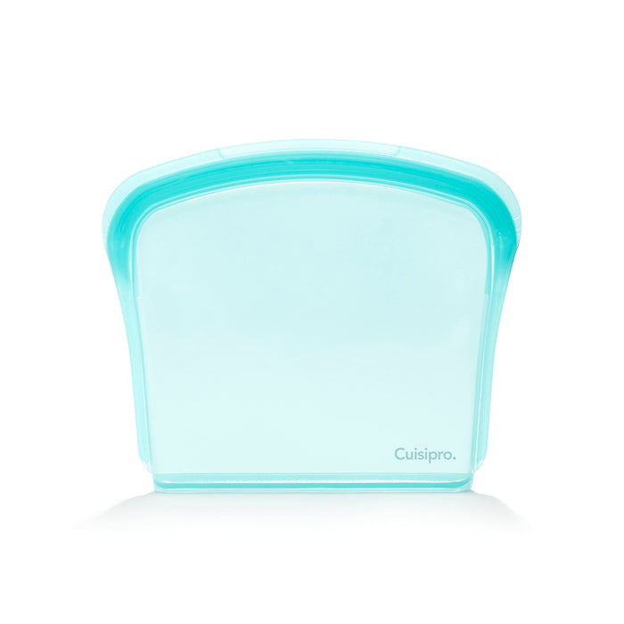 Cuisipro Pack-It Silicone Reusable Storage Bag, 800ml/27oz, Aqua