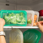 Cuisipro Pack-It Silicone Reusable Storage Bag, 2000ml/67.5 oz, Clear