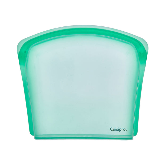 Cuisipro Pack-It Silicone Reusable Storage Bag, 2000ml/67.5 oz, Green