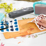 Cuisipro All Purpose Eco-Cloth Sponge Cloth, Blue Dots/Blueberry, Set of 2