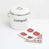 Cuisipro All Purpose Eco-Cloth Sponge Cloth, Red Zig Zag/Apple, Set of 2