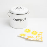 Cuisipro All Purpose Eco-Cloth Sponge Cloth, Yellow Stripe/Apple, Set of 2