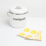 Cuisipro All Purpose Eco-Cloth Sponge Cloth, Yellow Stripe/Apple, Set of 2