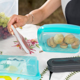 Cuisipro Pack-It Silicone Reusable Stand Up Storage Bag, 1000ml/34 oz