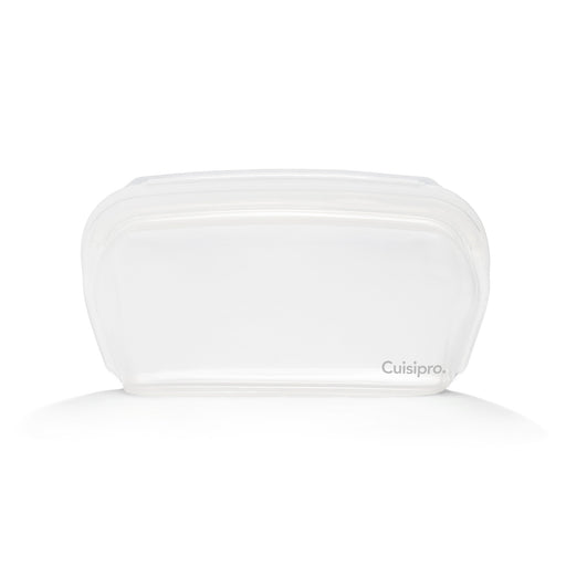 Cuisipro Pack-It Silicone Reusable Stand Up Storage Bag, 1000ml/34 oz, Clear