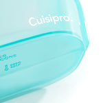 Cuisipro Pack-It Silicone Reusable Stand Up Storage Bag, 1000ml/34 oz, Aqua