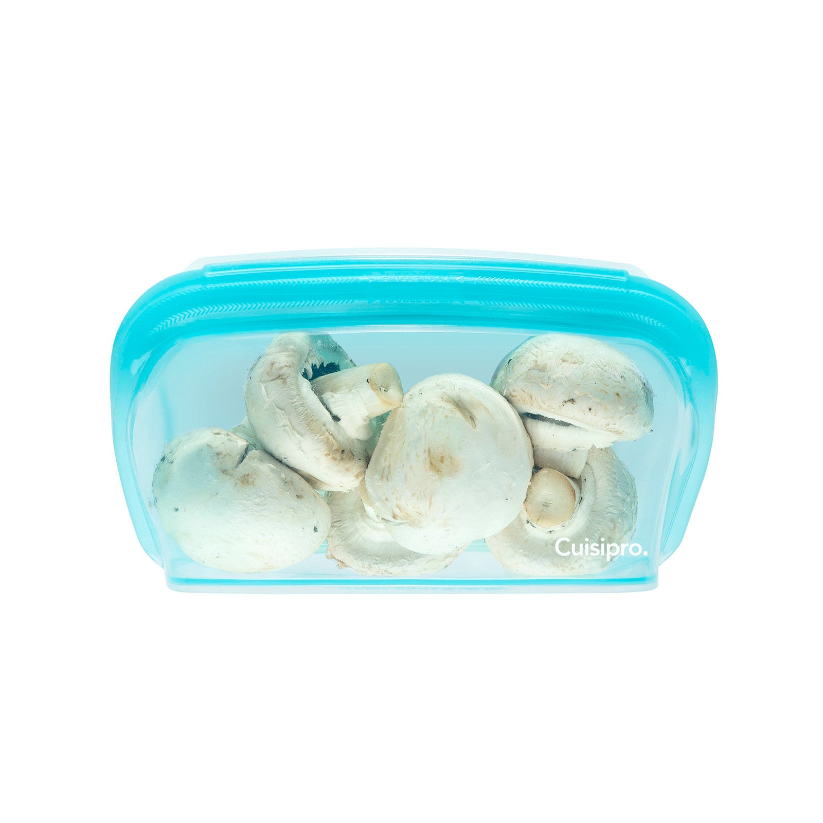 Cuisipro Pack-It Silicone Reusable Stand Up Storage Bag, 1000ml/34 oz, Aqua