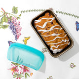 Cuisipro Pack-It Silicone Reusable Stand Up Storage Bag, 1000ml/34 oz, Aqua