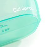 Cuisipro Pack-It Silicone Reusable Stand Up Storage Bag, 1300ml/44 oz, Green