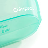 Cuisipro Pack-It Silicone Reusable Stand Up Storage Bag, 1300ml/44 oz, Green