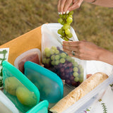 Cuisipro Pack-It Silicone Reusable Storage Bag, 3000ml/101 oz, Clear