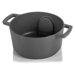 Combekk Railway Cast Iron 4.25 Quart Dutch Oven w/Thermometer, 9.5", Gray