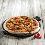 Emile Henry Made in France 14.5-Inch Flame Top Pizza Stone, Charcoal