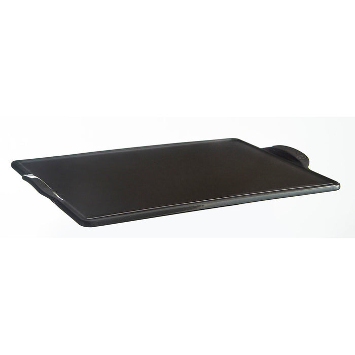 Emile Henry Rectangular Pizza Stone, 18-inch x 14-inch, Charcoal